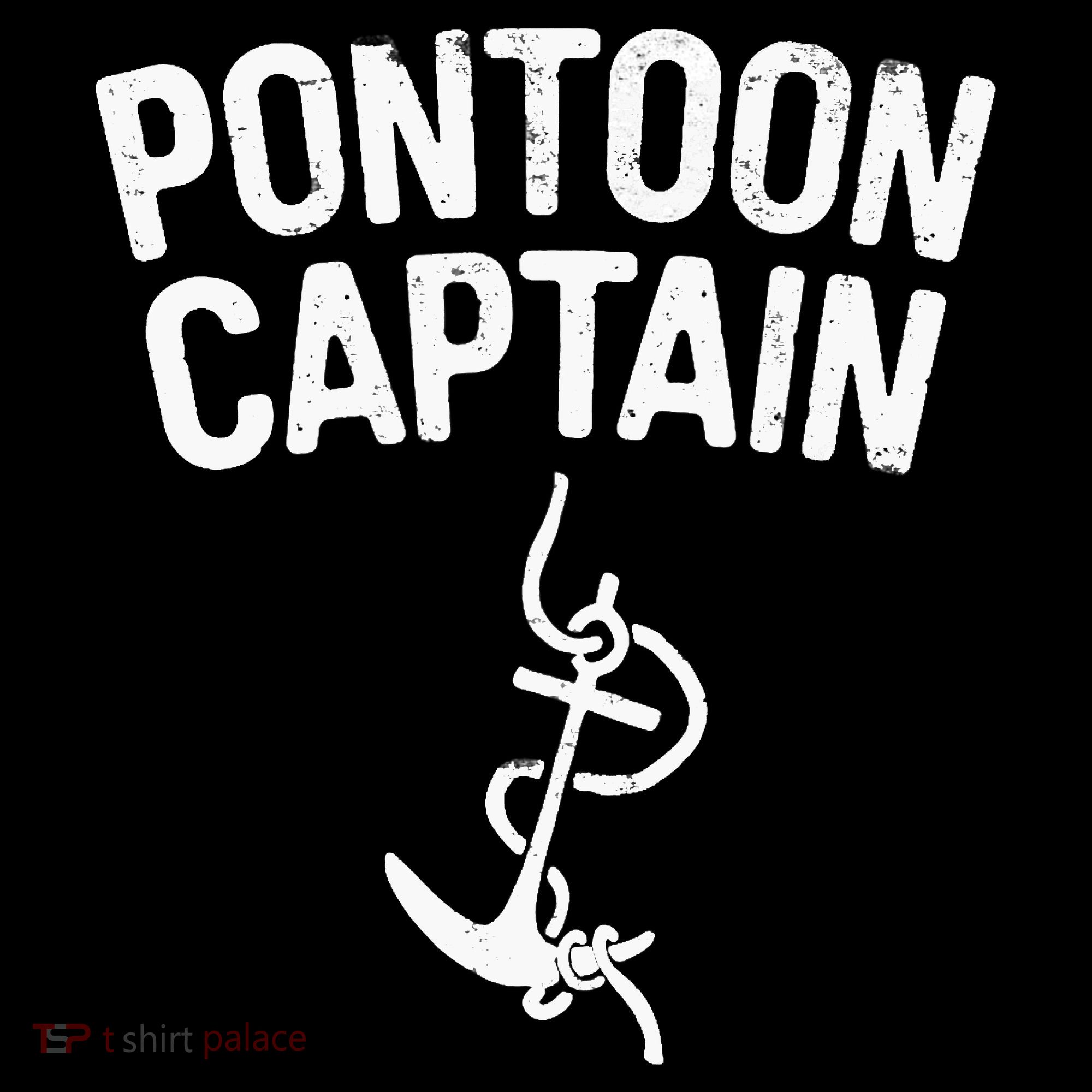 Pontoon Captain Anchor Captain Skipper T-Shirt