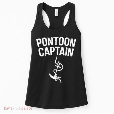 Pontoon Captain Anchor Captain Skipper Women's Tank Top