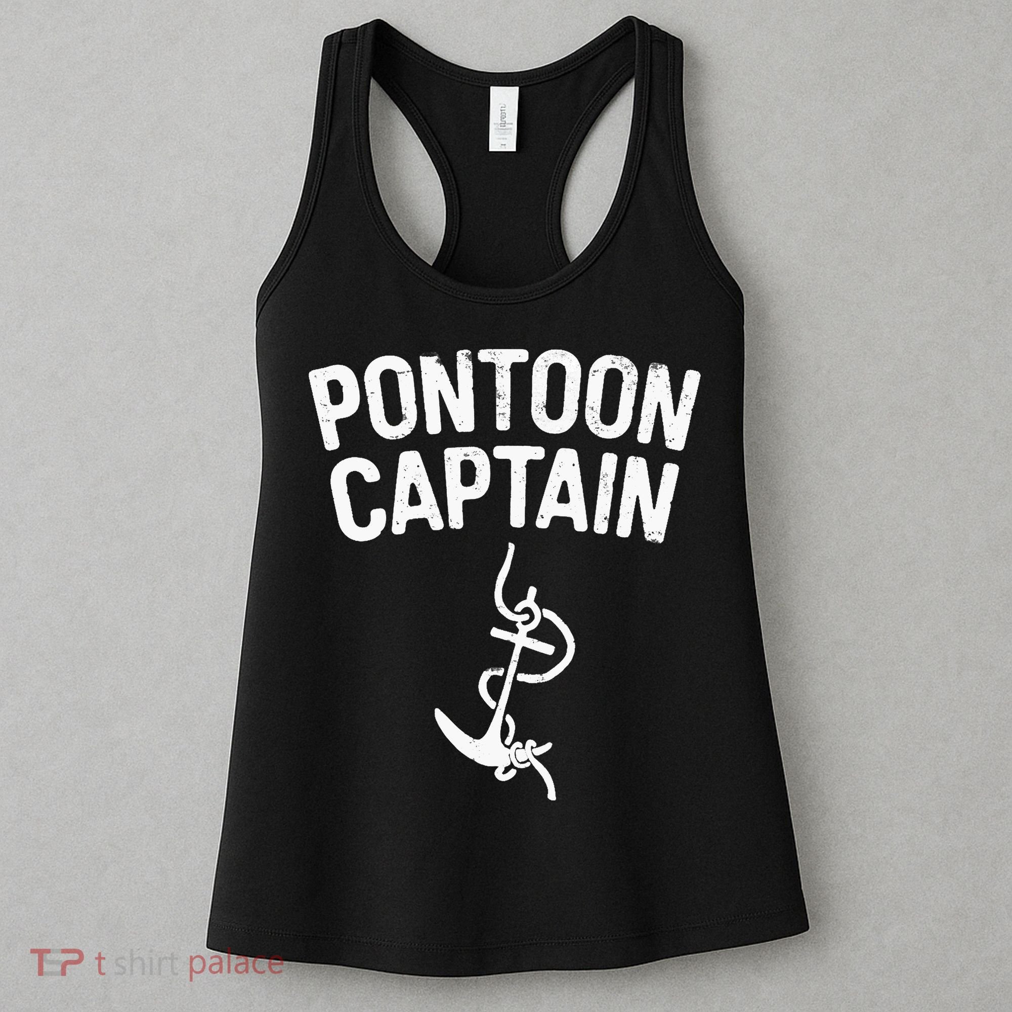 Pontoon Captain Anchor Captain Skipper Women's Tank Top