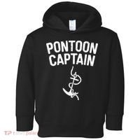 Pontoon Captain Anchor Captain Skipper Toddler Hoodie thumb 0