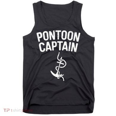 Pontoon Captain Anchor Captain Skipper Tank Top