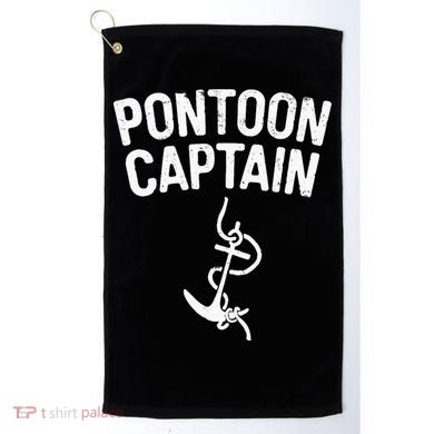 Pontoon Captain Anchor Captain Skipper Golf Towel