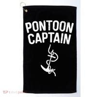 Pontoon Captain Anchor Captain Skipper Golf Towel thumb 0