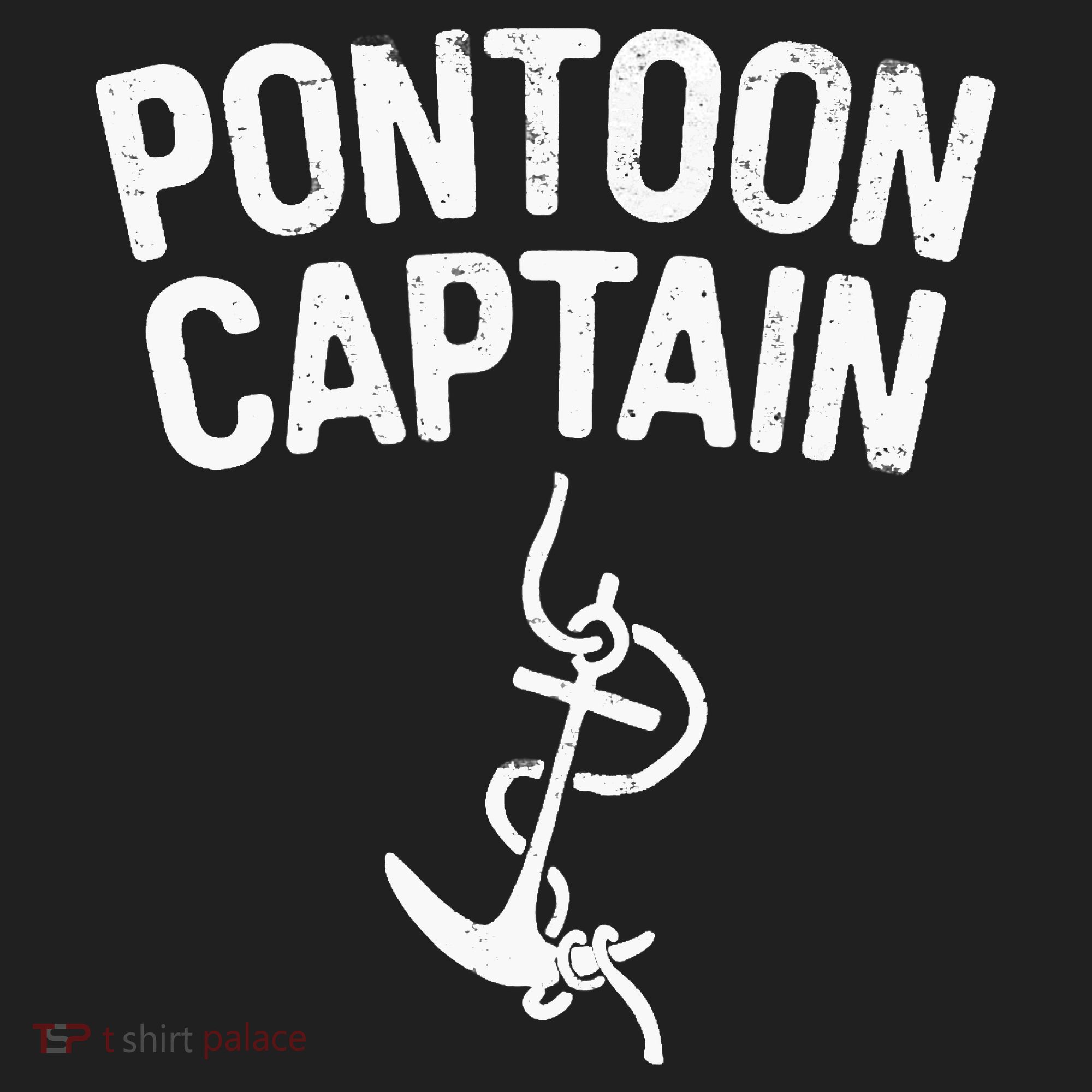 Pontoon Captain Anchor Captain Skipper Golf Towel
