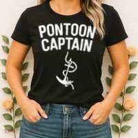 Pontoon Captain Anchor Captain Skipper Women's T-Shirt thumb 2