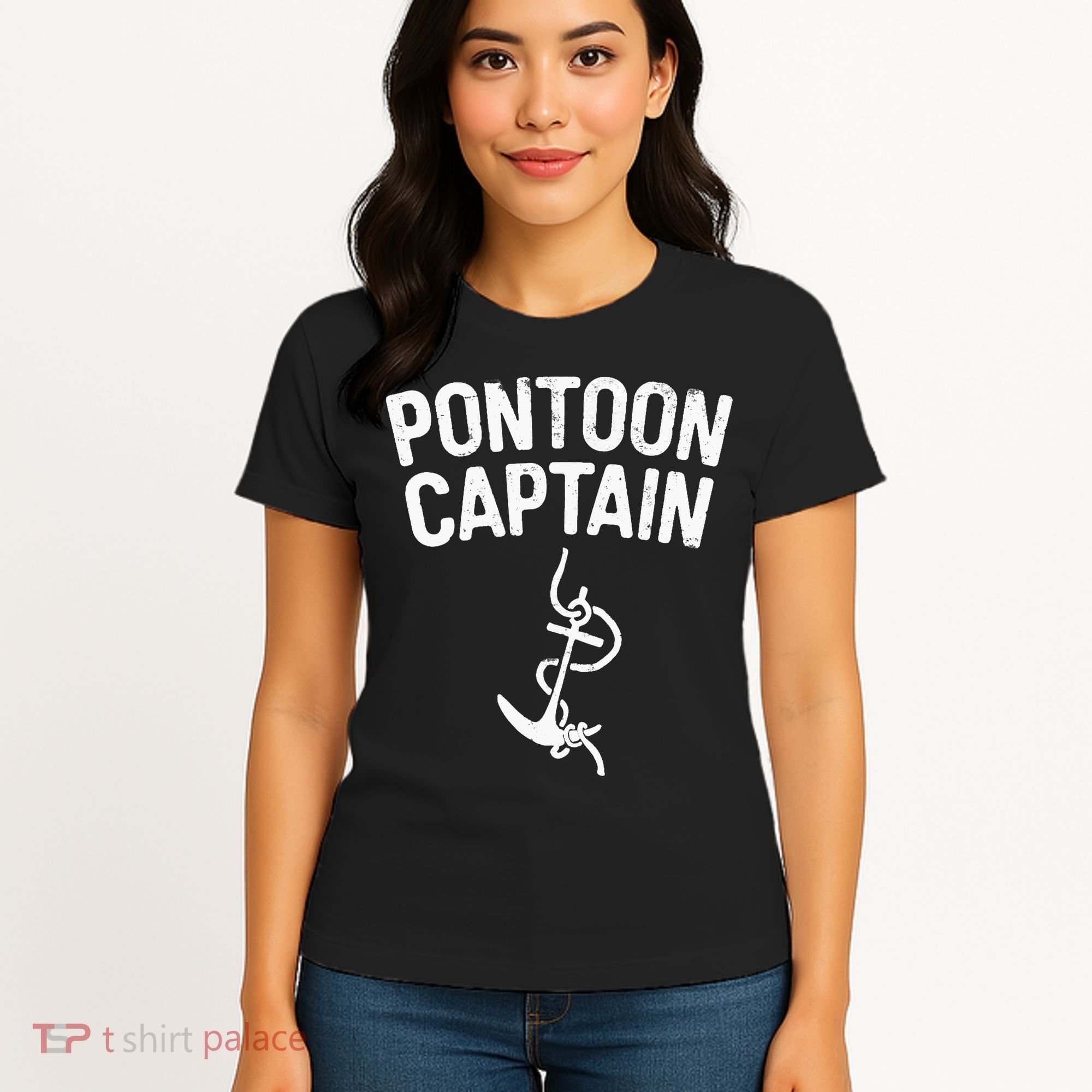 Pontoon Captain Anchor Captain Skipper Women's T-Shirt