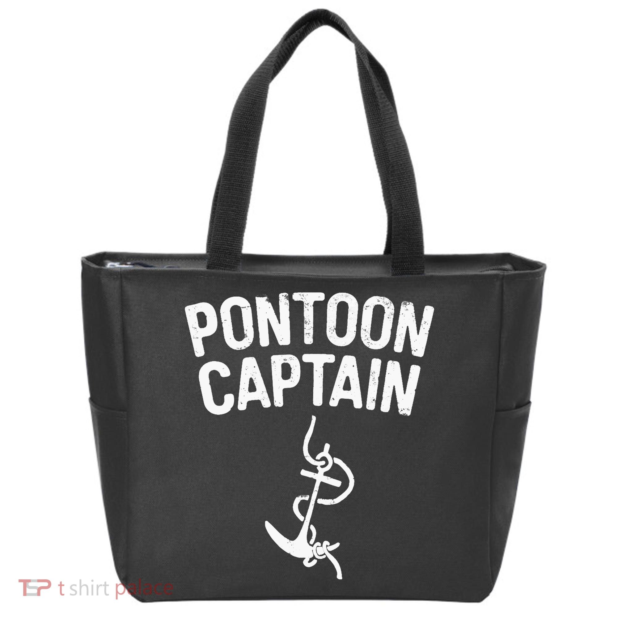 Pontoon Captain Anchor Captain Skipper Tote Bag