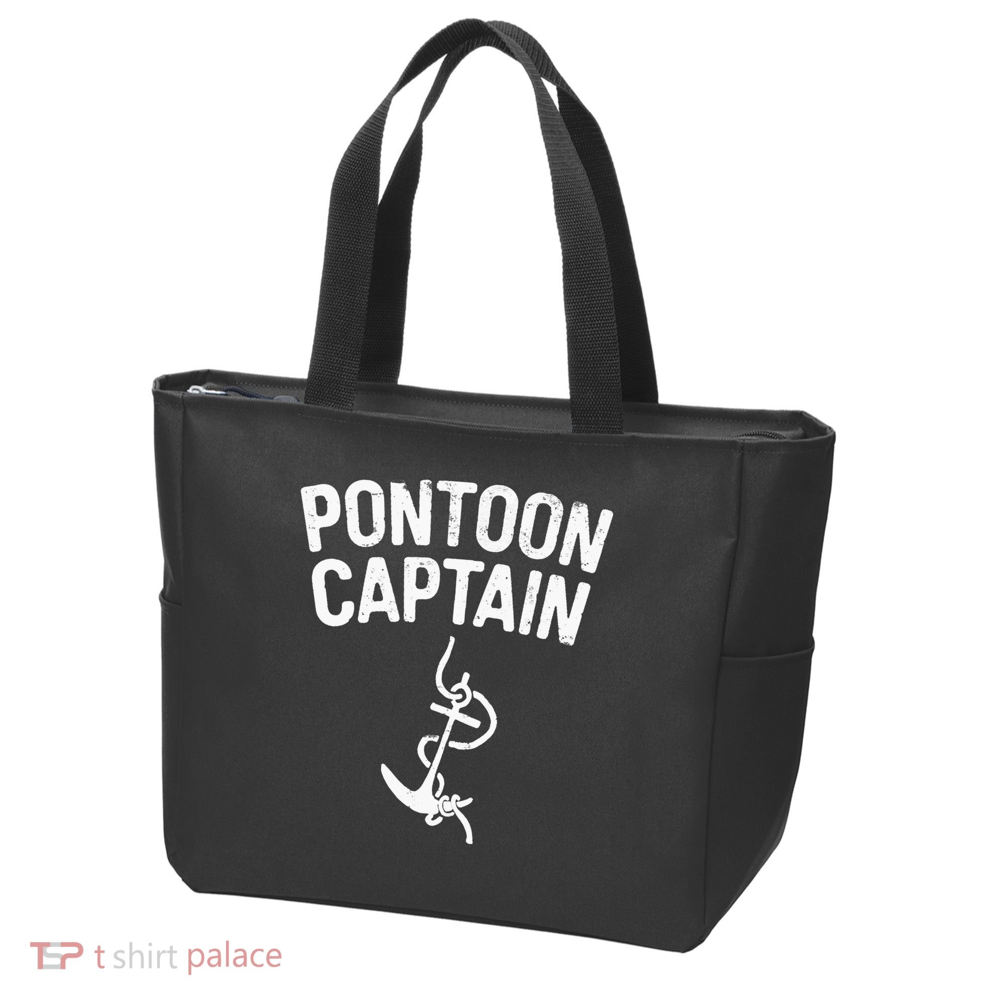 Pontoon Captain Anchor Captain Skipper Tote Bag