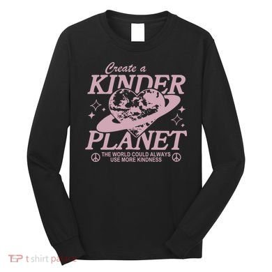 Planet Create A Kinder Choose Kindness Retro Long Sleeve Shirt