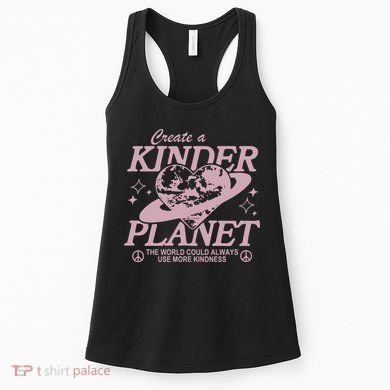 Planet Create A Kinder Choose Kindness Retro Women's Tank Top