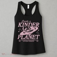 Planet Create A Kinder Choose Kindness Retro Women's Tank Top thumb 3