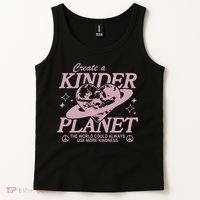 Planet Create A Kinder Choose Kindness Retro Tank Top thumb 2