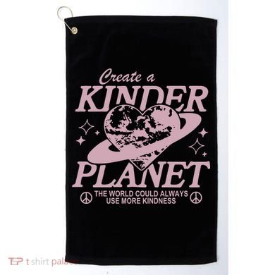 Planet Create A Kinder Choose Kindness Retro Golf Towel