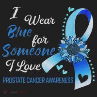Prostate Cancer Awareness I Wear Blue Sunflower Ribbon Beanie thumb 2