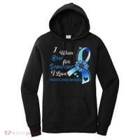Prostate Cancer Awareness I Wear Blue Sunflower Ribbon Women's Hoodie thumb 0