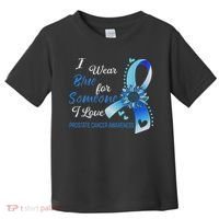 Prostate Cancer Awareness I Wear Blue Sunflower Ribbon Toddler T-Shirt thumb 0
