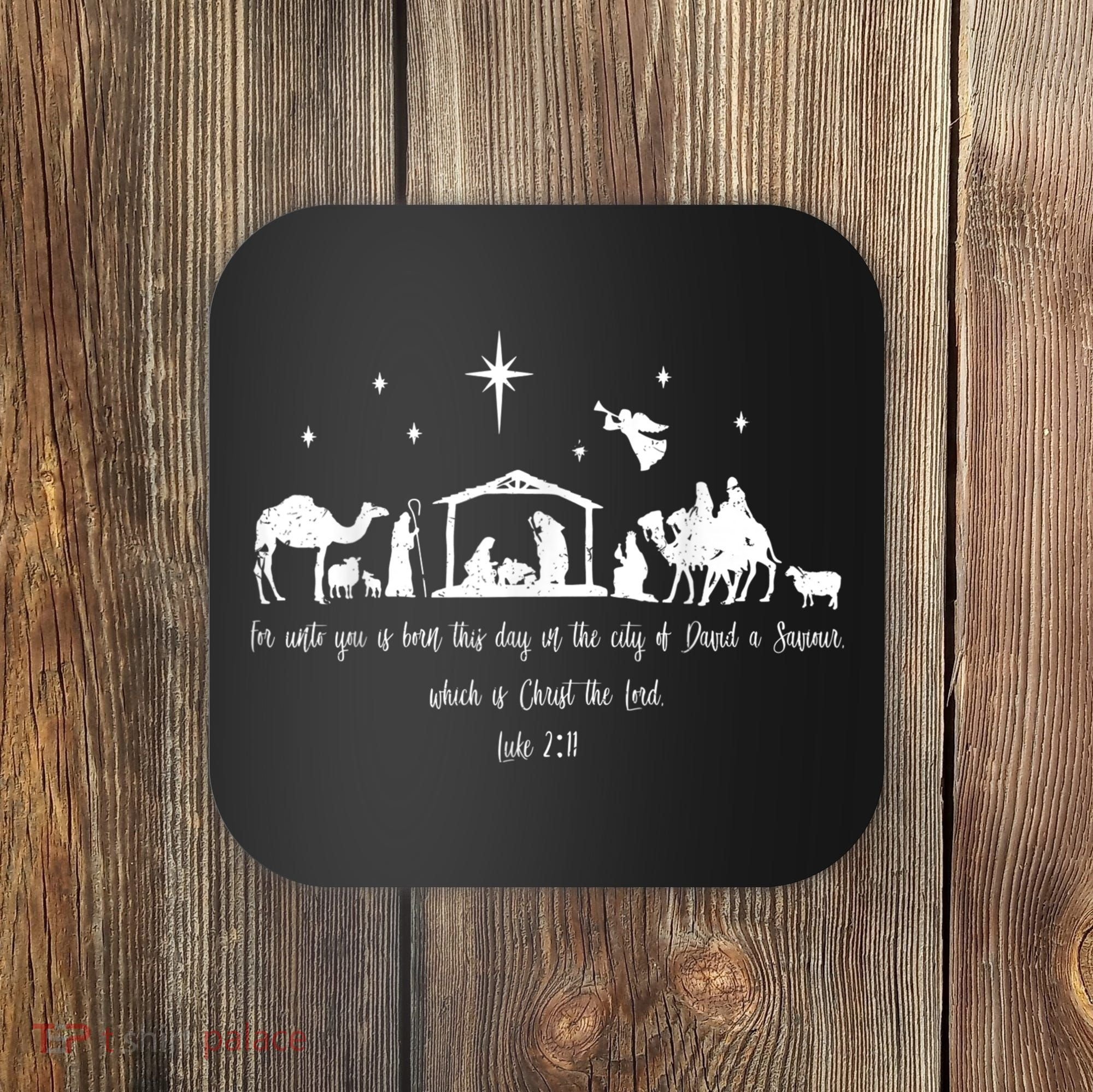 Ph Christian Bible Costume Christmas Nativity Luke Coaster