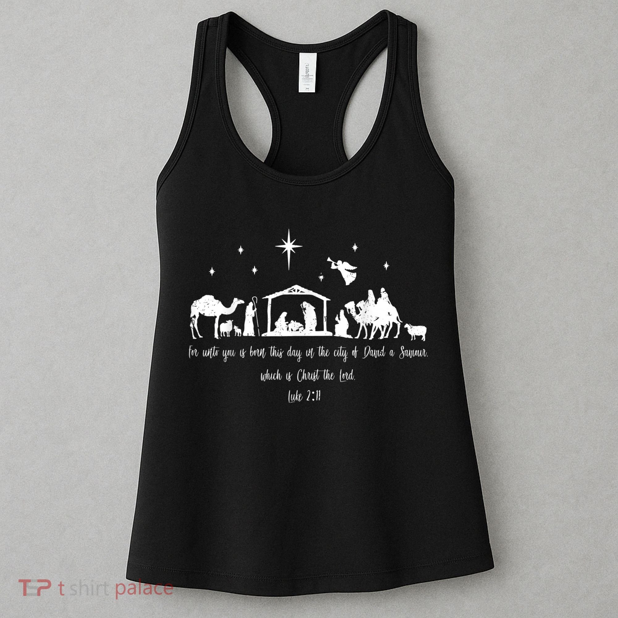 Ph Christian Bible Costume Christmas Nativity Luke Women's Tank Top