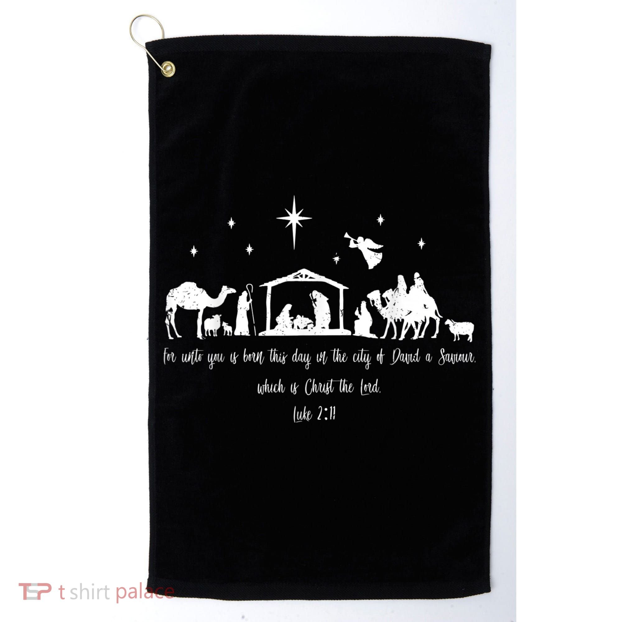 Ph Christian Bible Costume Christmas Nativity Luke Golf Towel
