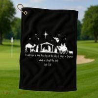 Ph Christian Bible Costume Christmas Nativity Luke Golf Towel thumb 1