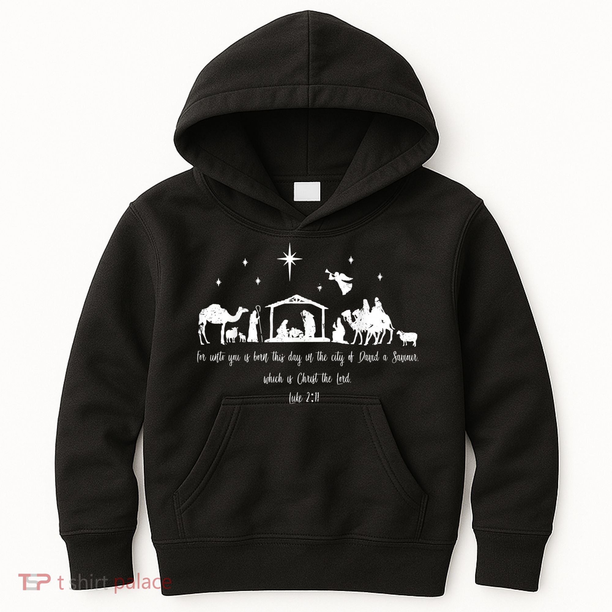 Ph Christian Bible Costume Christmas Nativity Luke Kids Hoodie