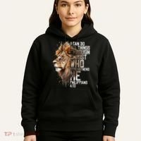Philippians Christian Bible Verse Funny Lion Graphic Novelty Hoodie thumb 5
