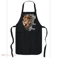 Philippians Christian Bible Verse Funny Lion Graphic Novelty Apron thumb 0