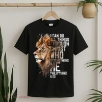 Philippians Christian Bible Verse Funny Lion Graphic Novelty T-Shirt thumb 2
