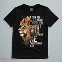 Philippians Christian Bible Verse Funny Lion Graphic Novelty T-Shirt thumb 5