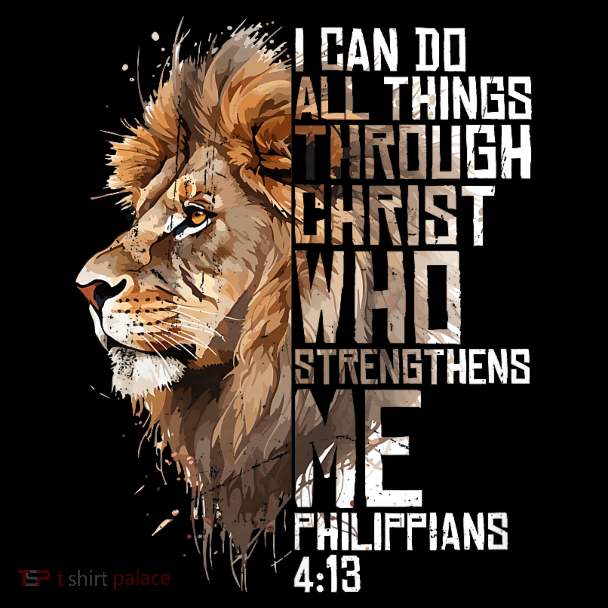 Philippians Christian Bible Verse Funny Lion Graphic Novelty Coffee Mug