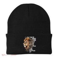 Philippians Christian Bible Verse Funny Lion Graphic Novelty Beanie thumb 0