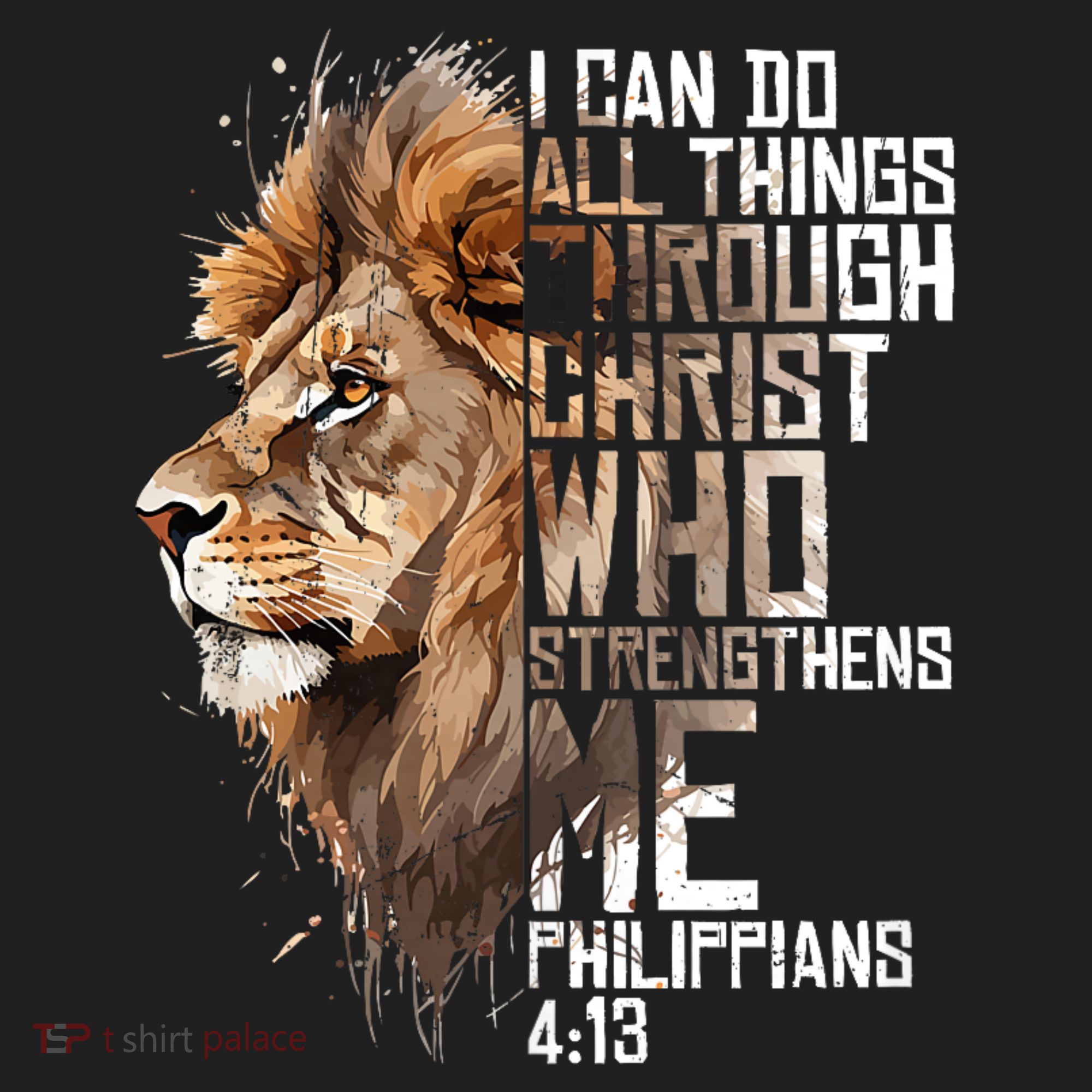 Philippians Christian Bible Verse Funny Lion Graphic Novelty Beanie