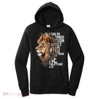 Philippians Christian Bible Verse Funny Lion Graphic Novelty Women's Hoodie thumb 0