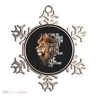 Philippians Christian Bible Verse Funny Lion Graphic Novelty Ornament thumb 0