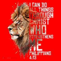 Philippians Christian Bible Verse Funny Lion Graphic Novelty Santa Hat thumb 1