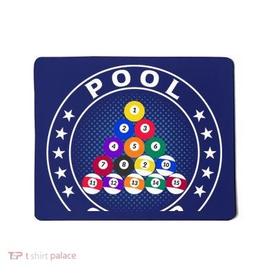 Pool Champ Billiards Pool Player Fun Mousepad