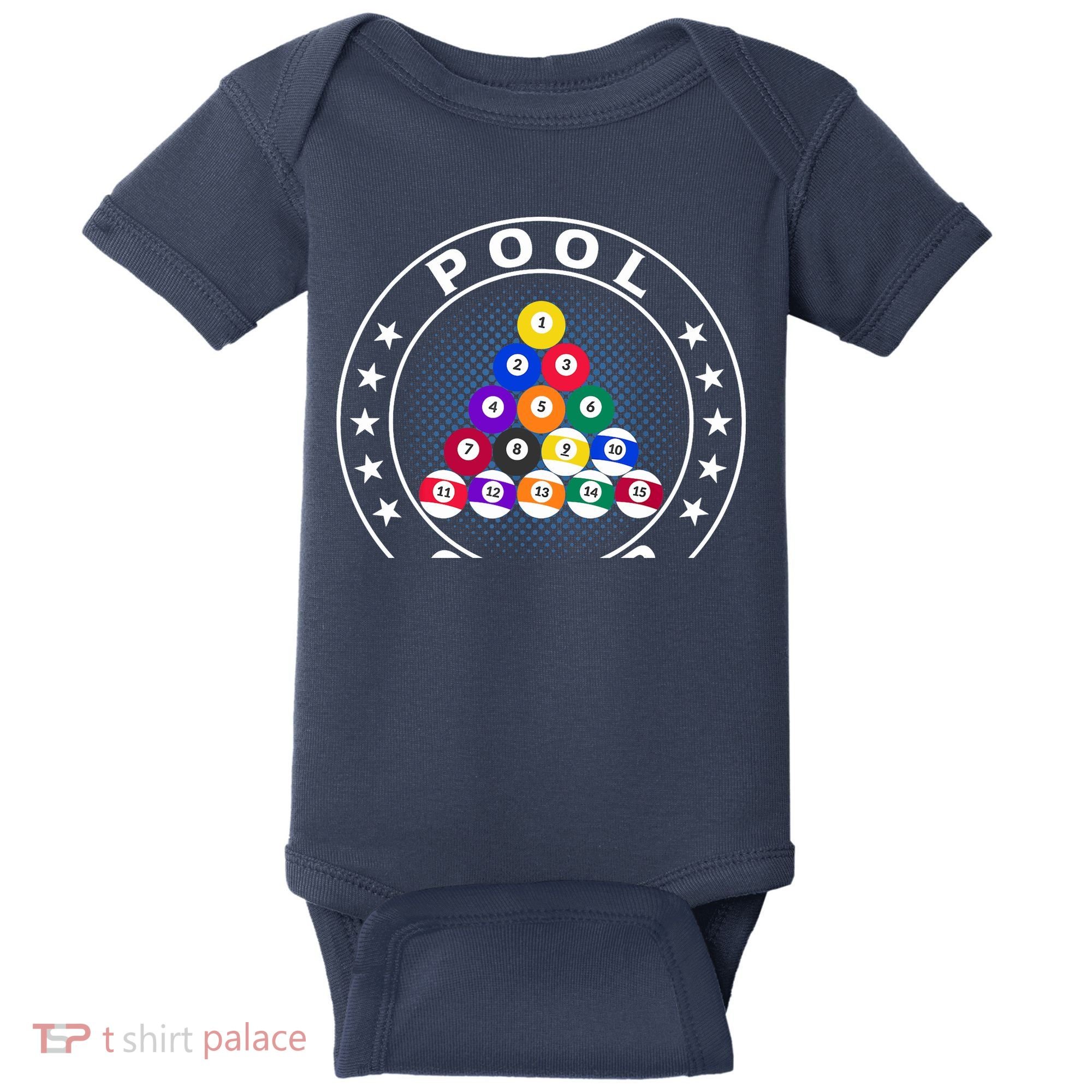 Pool Champ Billiards Pool Player Fun Baby Bodysuit