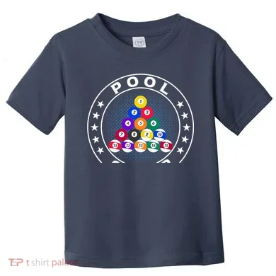 Pool Champ Billiards Pool Player Fun Toddler T-Shirt