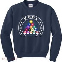 Pool Champ Billiards Pool Player Fun Kids Sweatshirt thumb 0