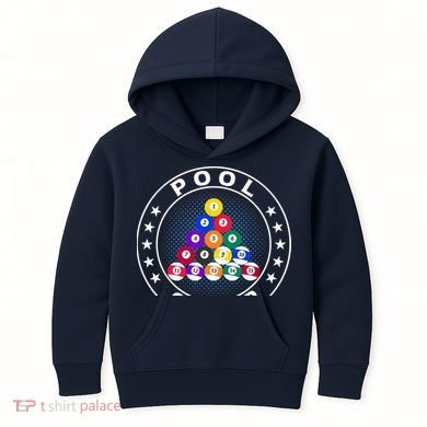 Pool Champ Billiards Pool Player Fun Kids Hoodie