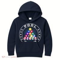 Pool Champ Billiards Pool Player Fun Kids Hoodie thumb 0