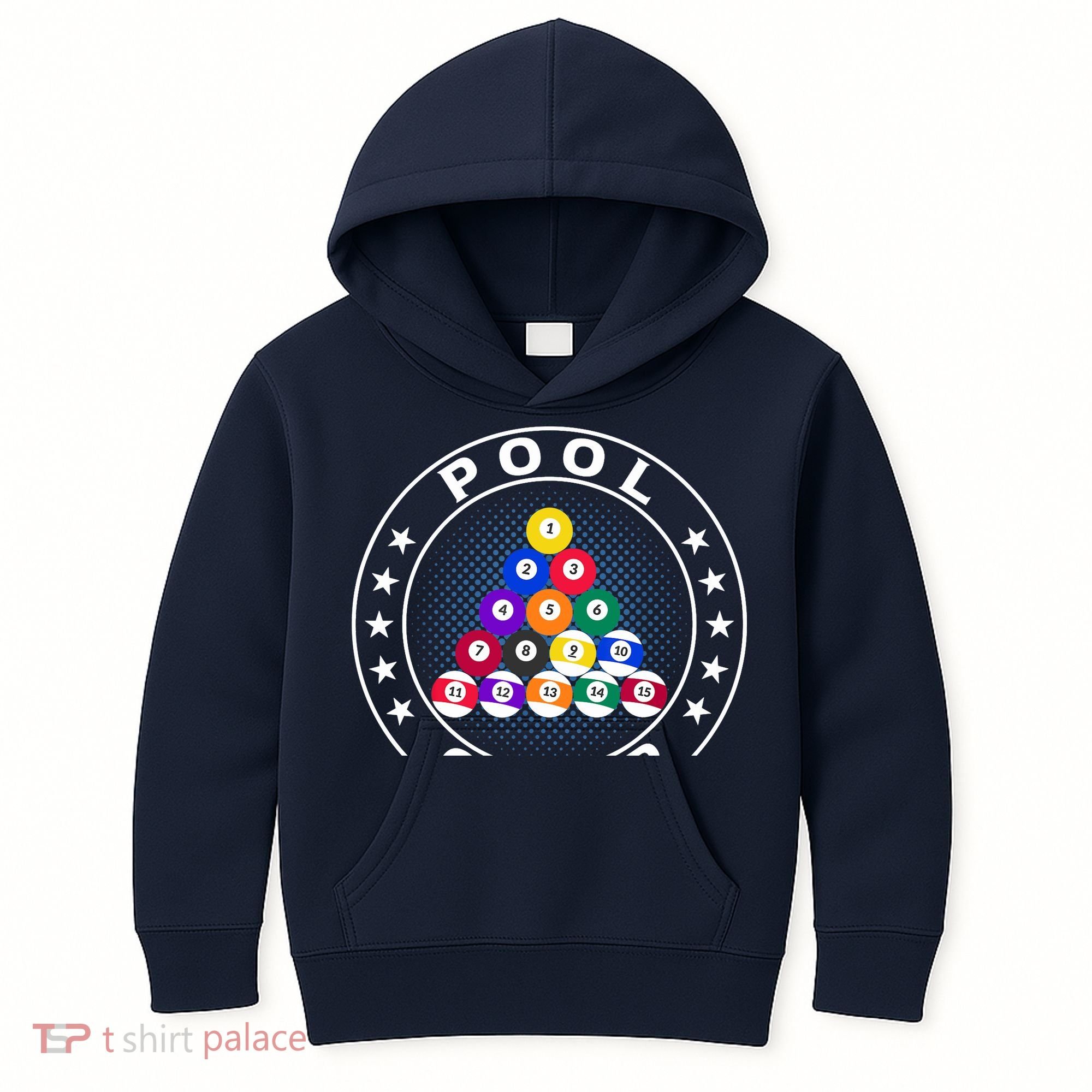 Pool Champ Billiards Pool Player Fun Kids Hoodie
