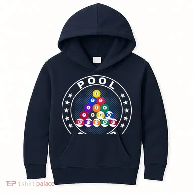 Pool Champ Billiards Pool Player Fun Kids Hoodie