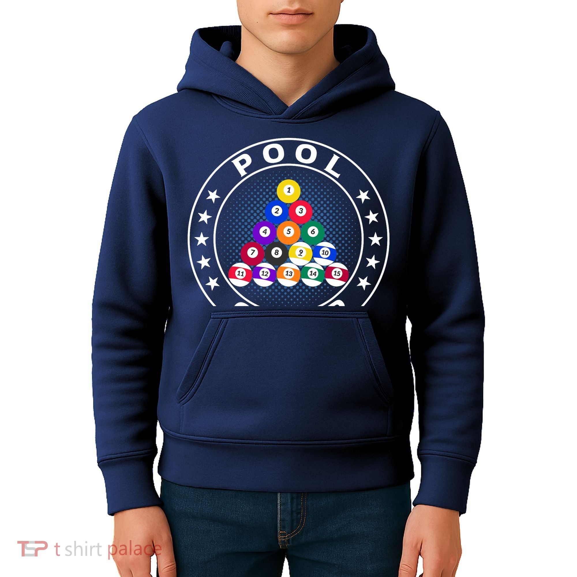 Pool Champ Billiards Pool Player Fun Kids Hoodie