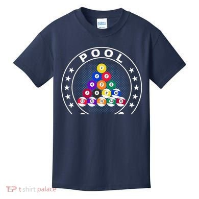 Pool Champ Billiards Pool Player Fun Kids T-Shirt