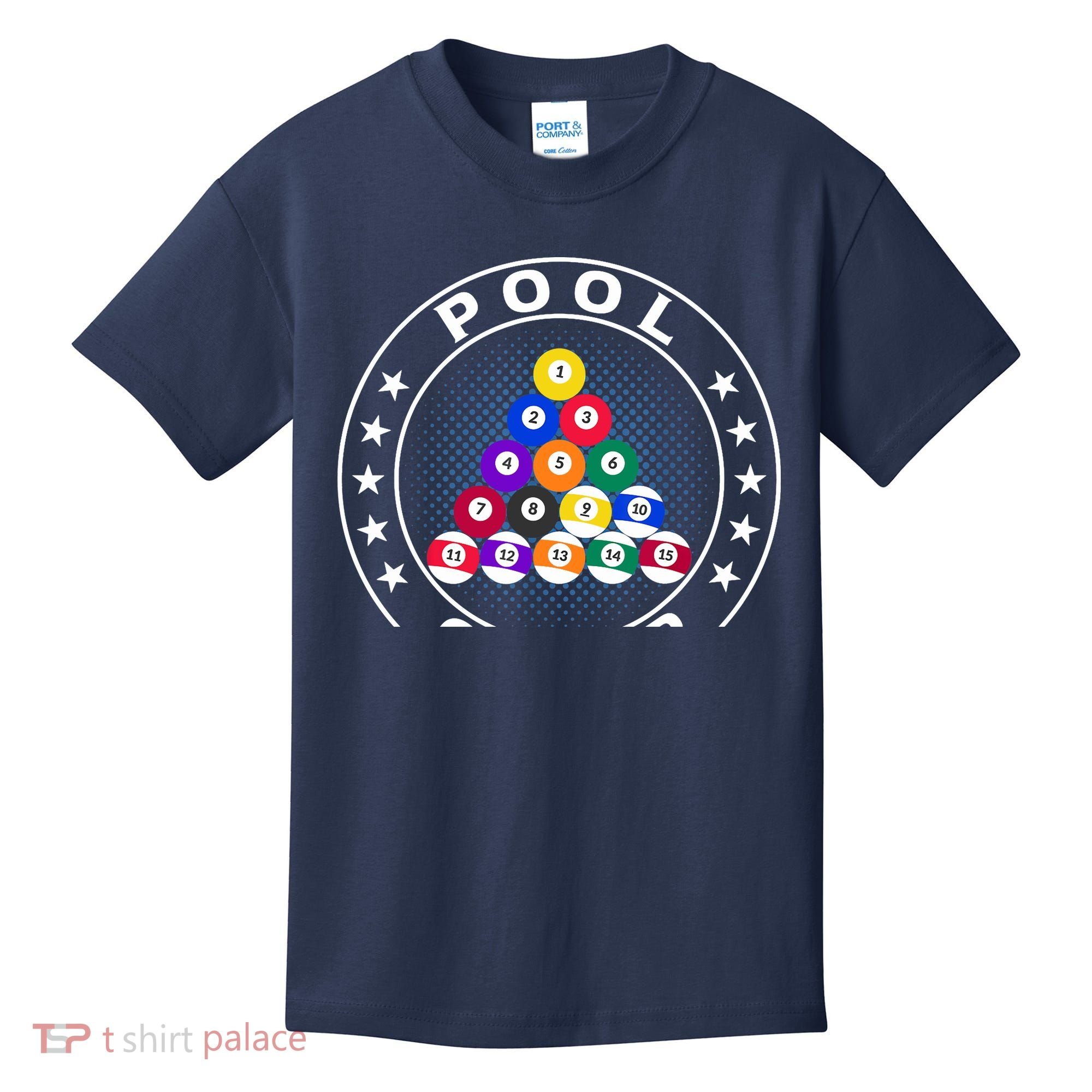 Pool Champ Billiards Pool Player Fun Kids T-Shirt