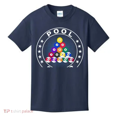 Pool Champ Billiards Pool Player Fun Kids T-Shirt