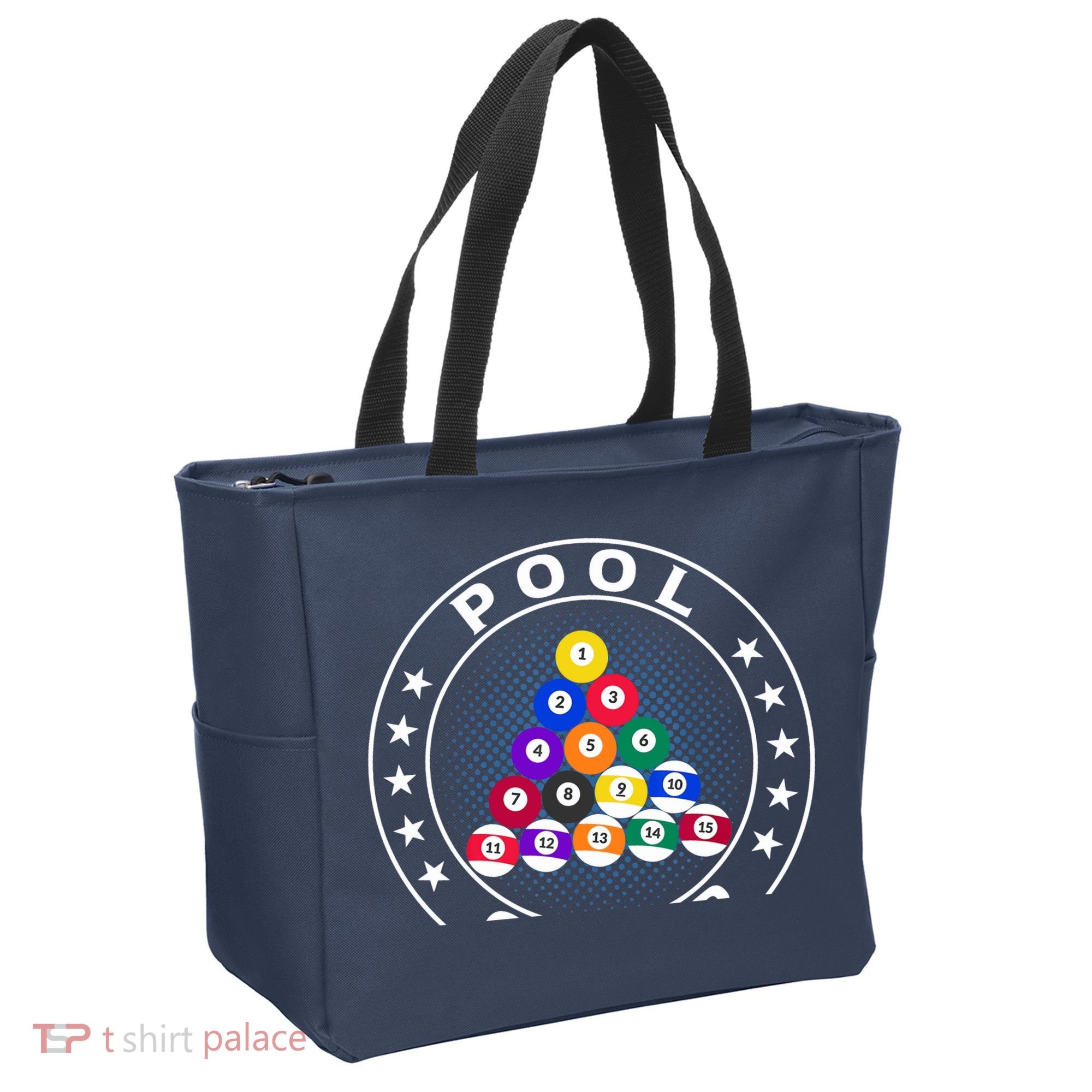 Pool Champ Billiards Pool Player Fun Tote Bag