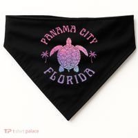 Panama City Beach Florida Sea Turtle Summer Vacation USA-Made Doggie Bandana thumb 0