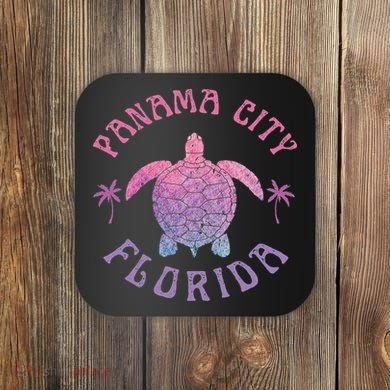 Panama City Beach Florida Sea Turtle Summer Vacation Coaster
